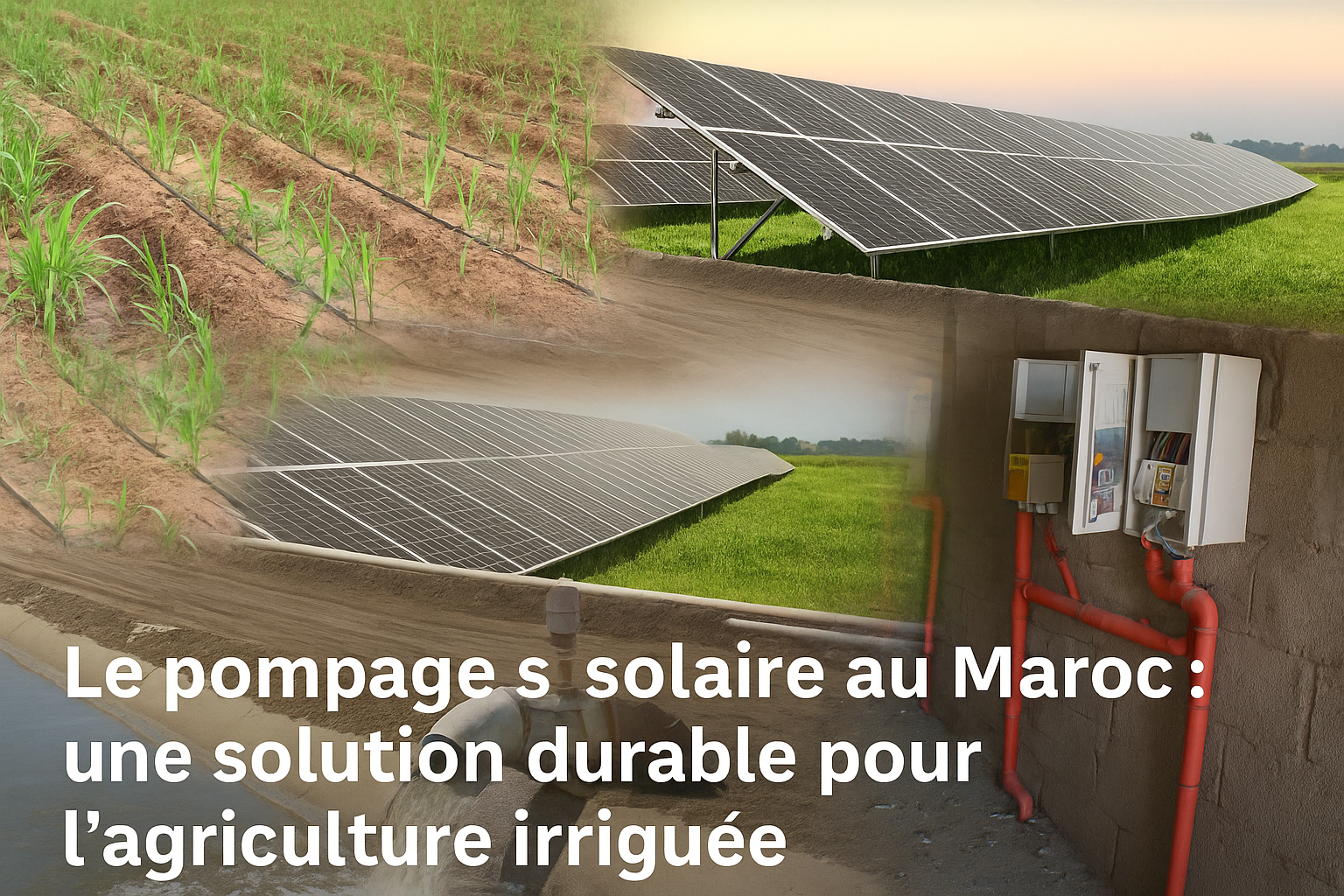Le pompage solaire au Maroc : une solution durable pour l’agriculture irriguée